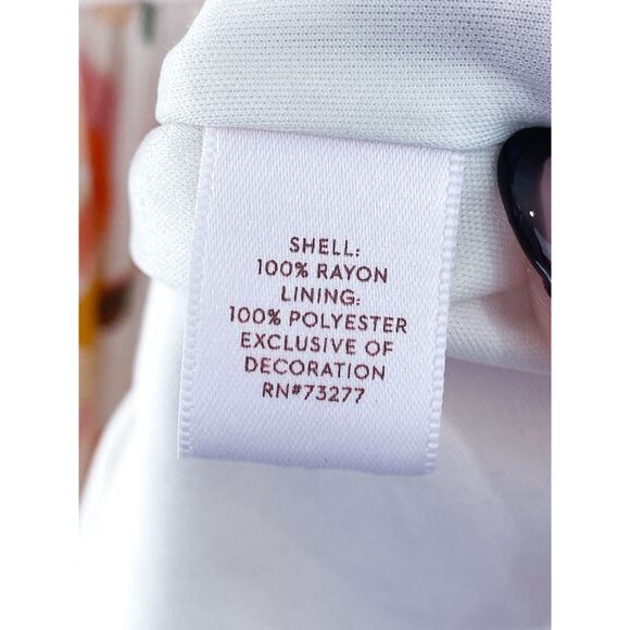 Lauren Conrad Tiered Crochet Dress XS Flutter Sleeve Summer Boho - Picture 6 of 7